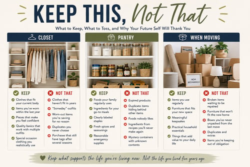 Keep This, Not That (the closet, pantry, and moving edition)