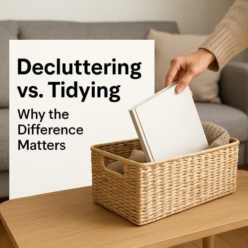 Struggling to declutter? Try tidying up instead