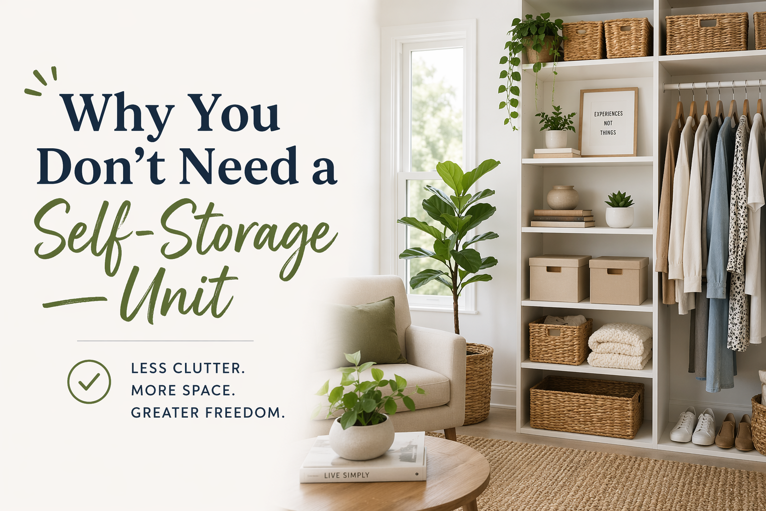 why you dont need a self storage unit