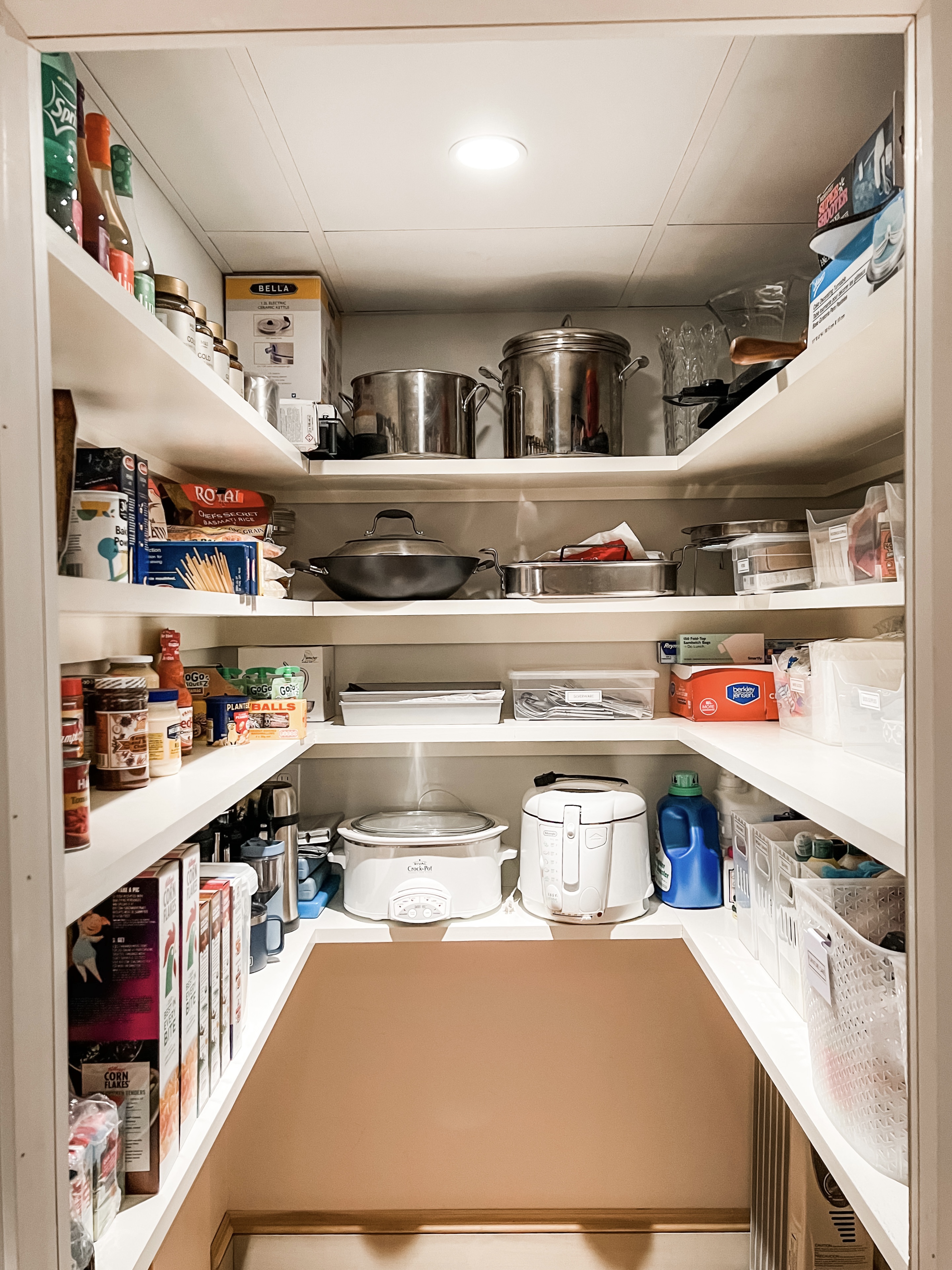 clean and tidy pantry