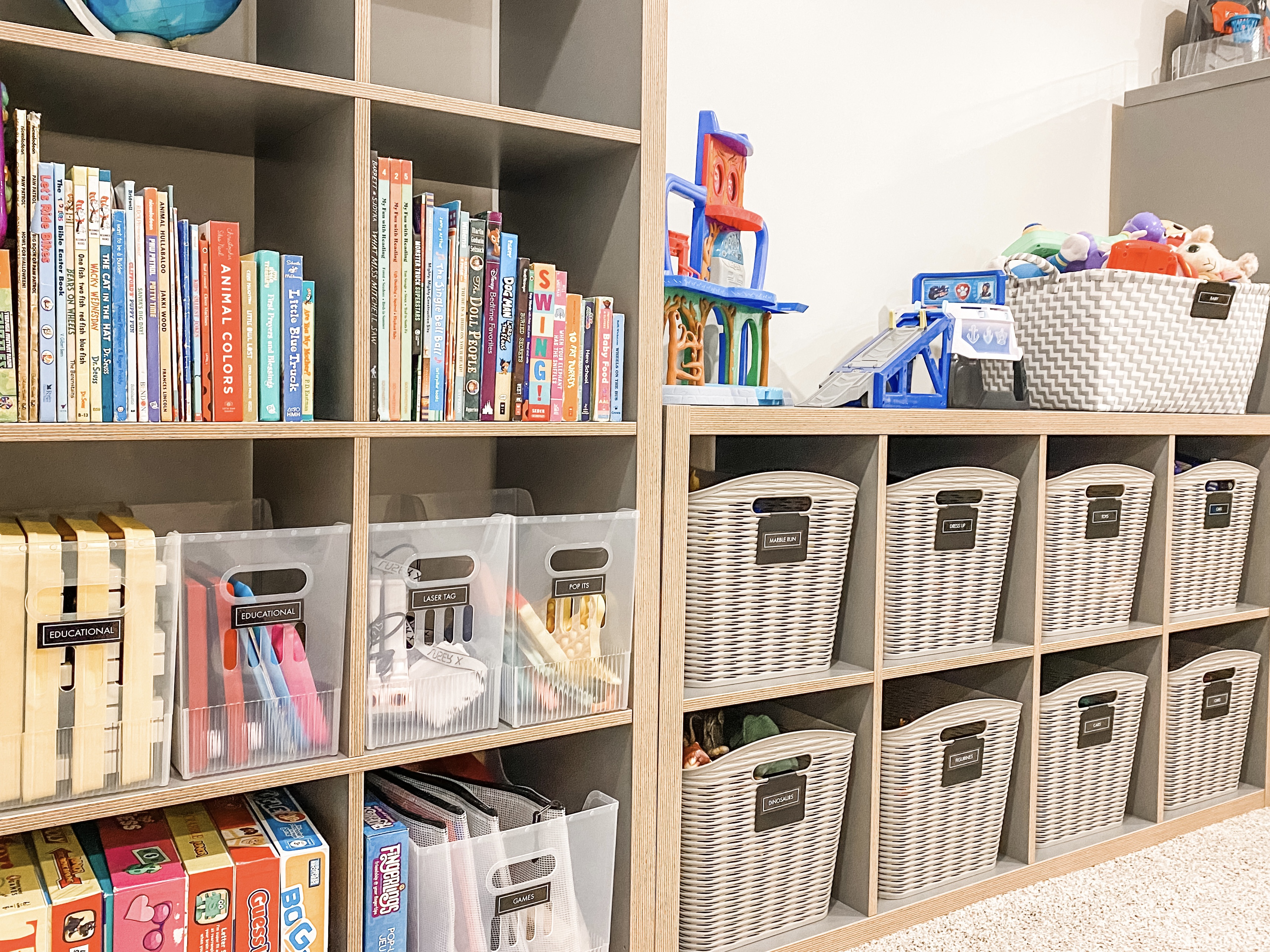 An organized playroom